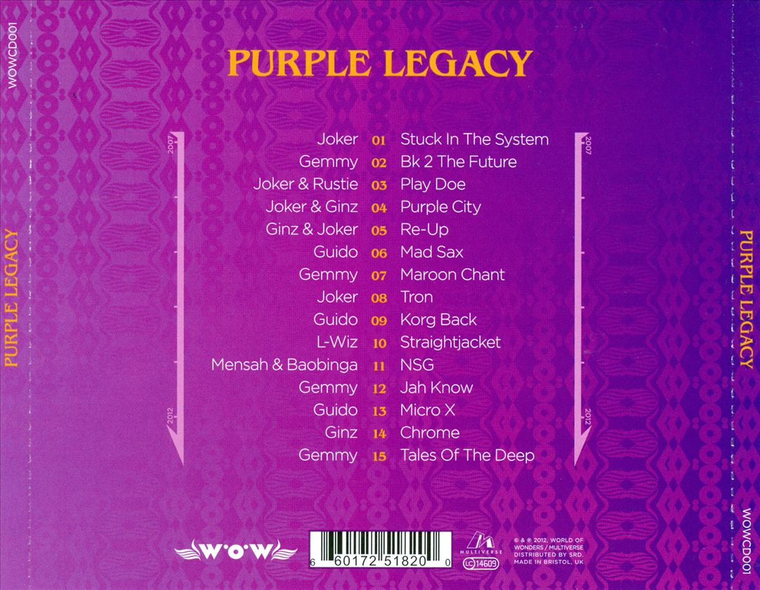 Purple Legacy: A History of Purple Wow cover art