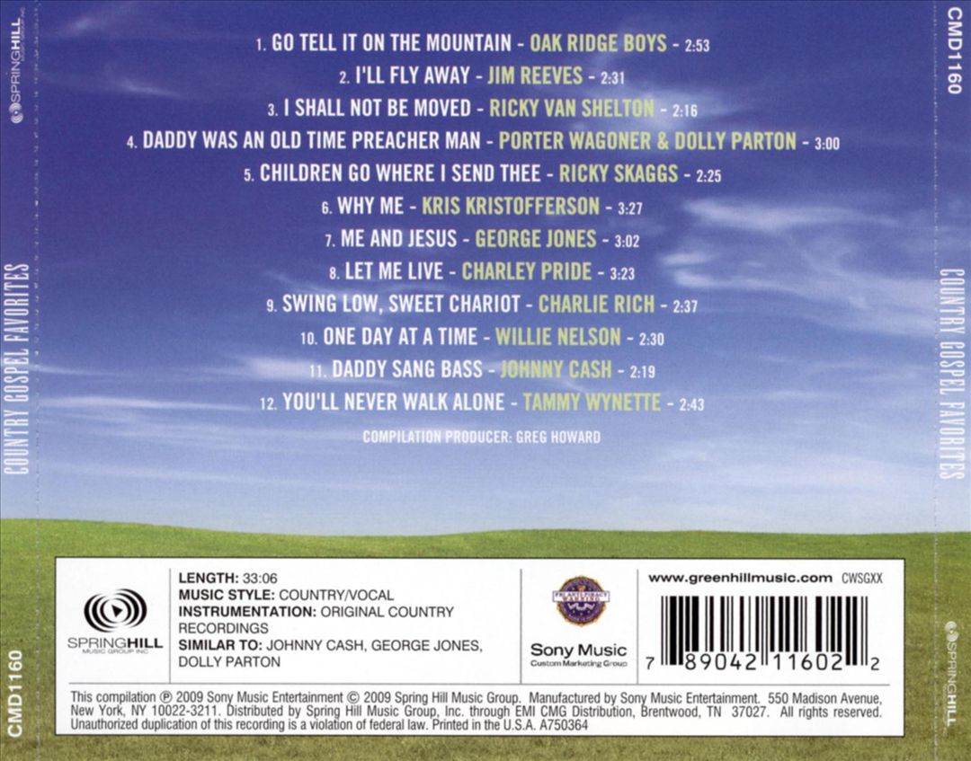 Country Gospel Favorites [CMD] cover art