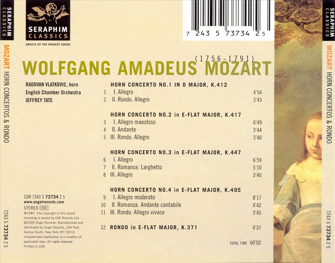Mozart: Horn Concertos cover art