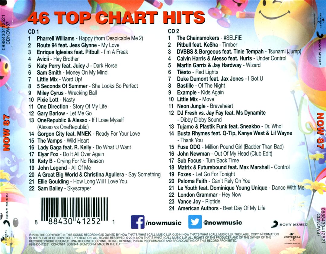 Now That's What I Call Music! 87 [UK] cover art