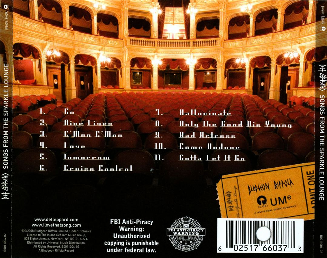 Songs from the Sparkle Lounge cover art