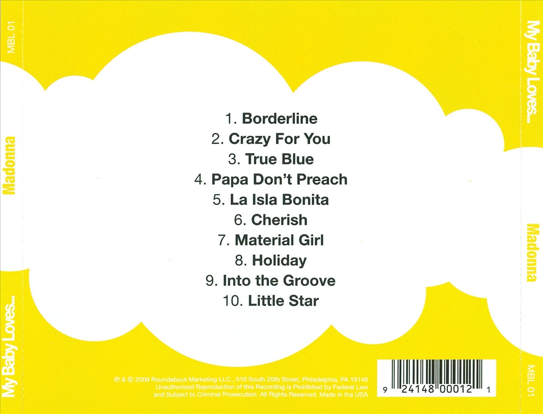My Baby Loves Madonna cover art