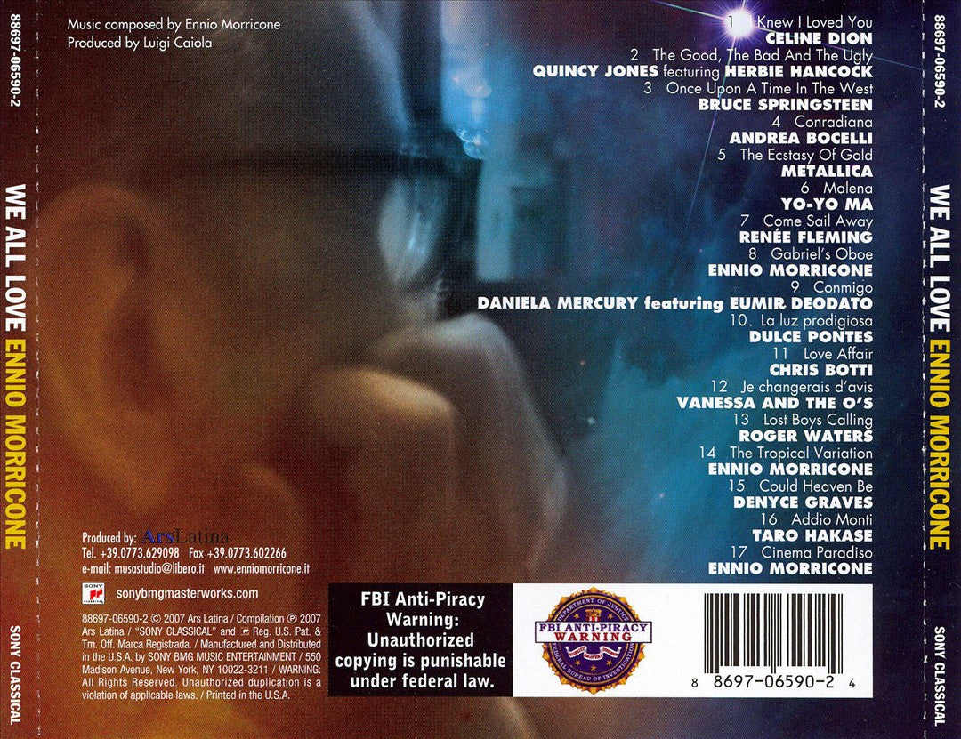 We All Love Ennio Morricone cover art