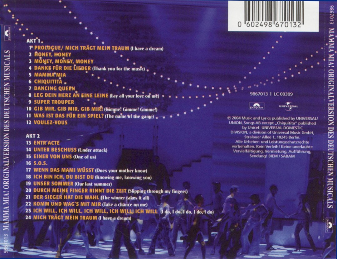 Mamma Mia! [Originalversion des Deutschen Musicals] cover art