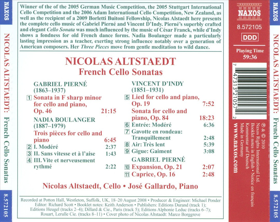 French Cello Sonatas cover art