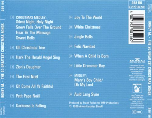 20 Greatest Christmas Songs cover art