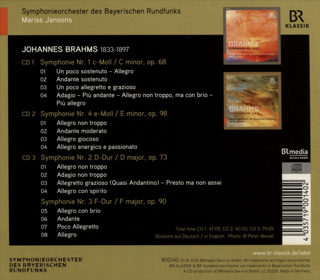 Brahms: Die Symphonien cover art