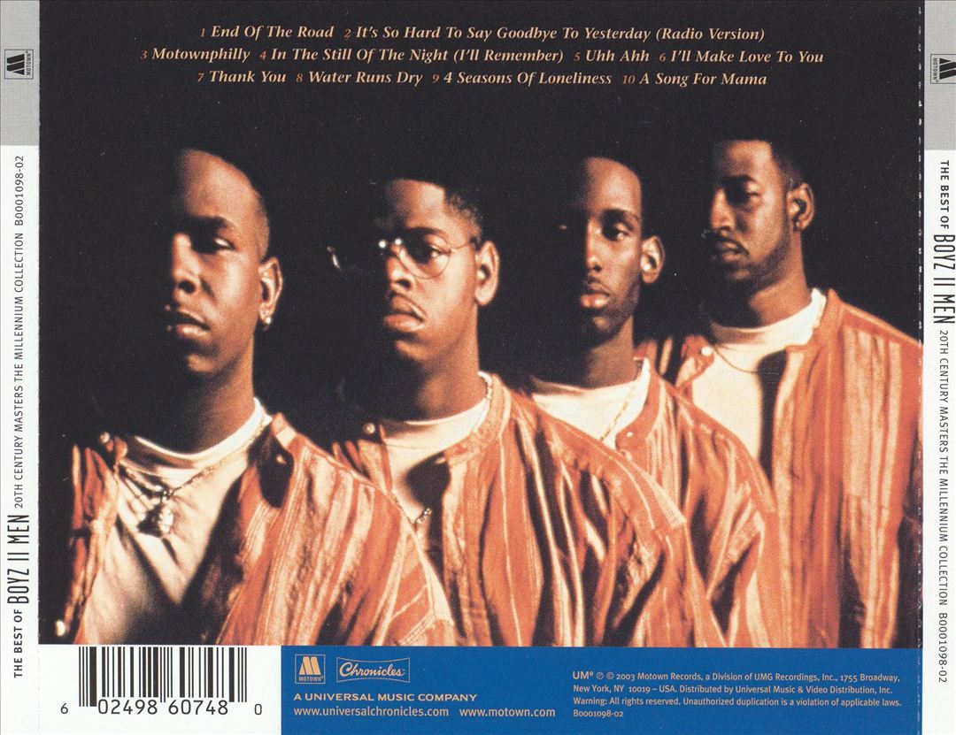 20th Century Masters: The Millennium Collection: Best of Boyz II Men cover art