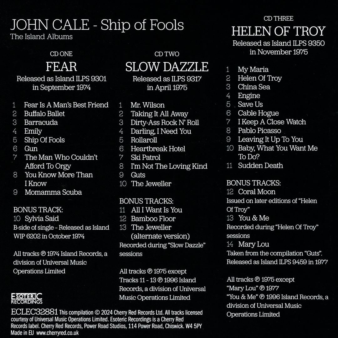 Ship of Fools: The Island Albums 3 cover art