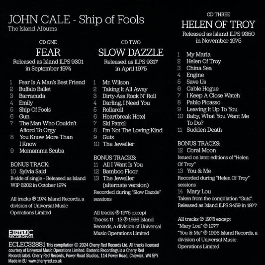 Ship of Fools: The Island Albums 3 cover art