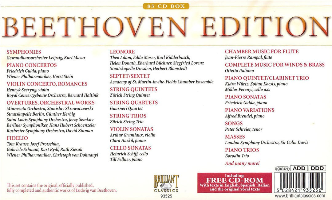 Beethoven: Complete Works [Box Set] cover art