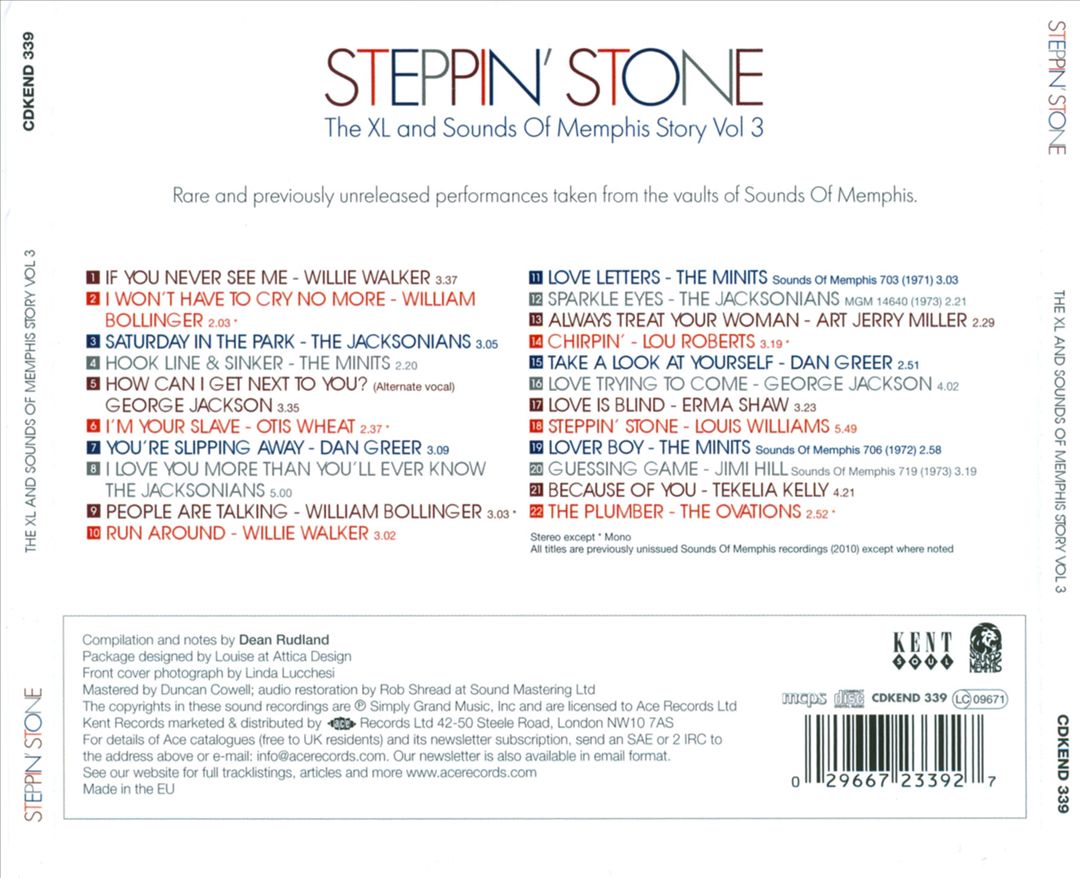 Steppin' Stone: The XL and Sounds of Memphis Story, Vol. 3 cover art