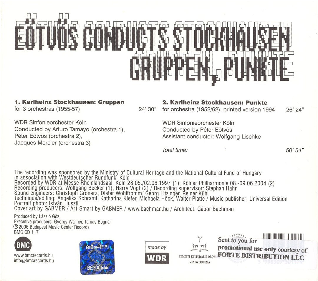 Eötvös conducts Stockhausen cover art