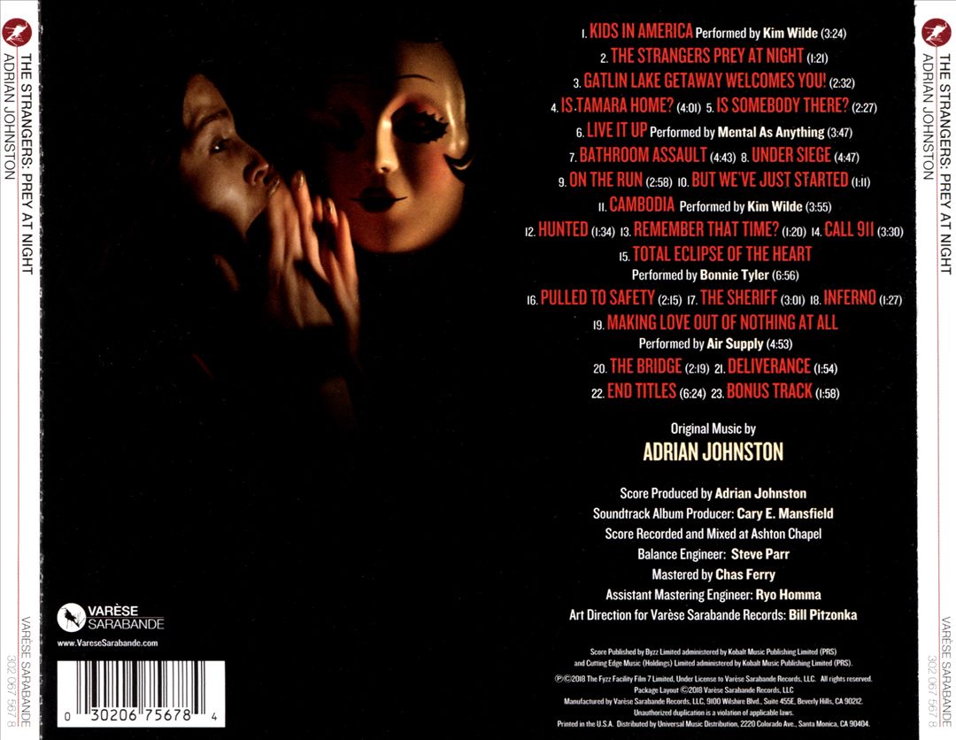 Strangers: Prey at Night [Original Motion Picture Score] cover art
