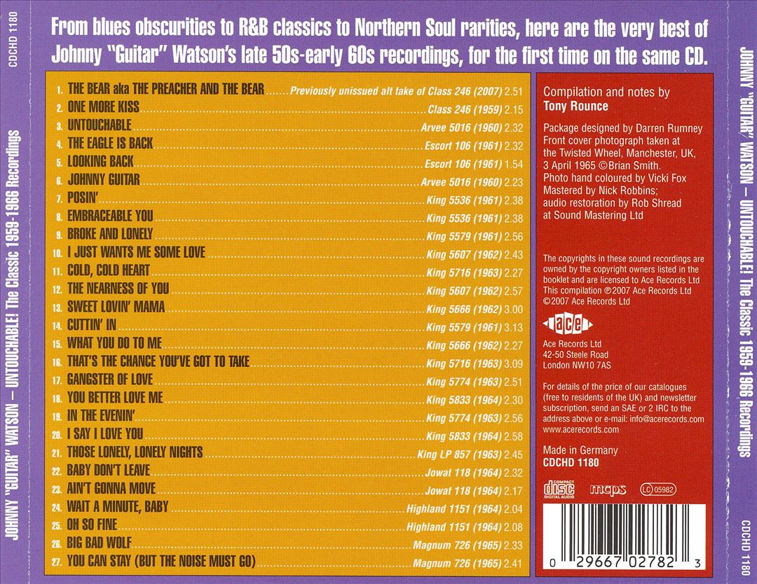 Untouchable! The Classic 1959-1966 Recordings cover art