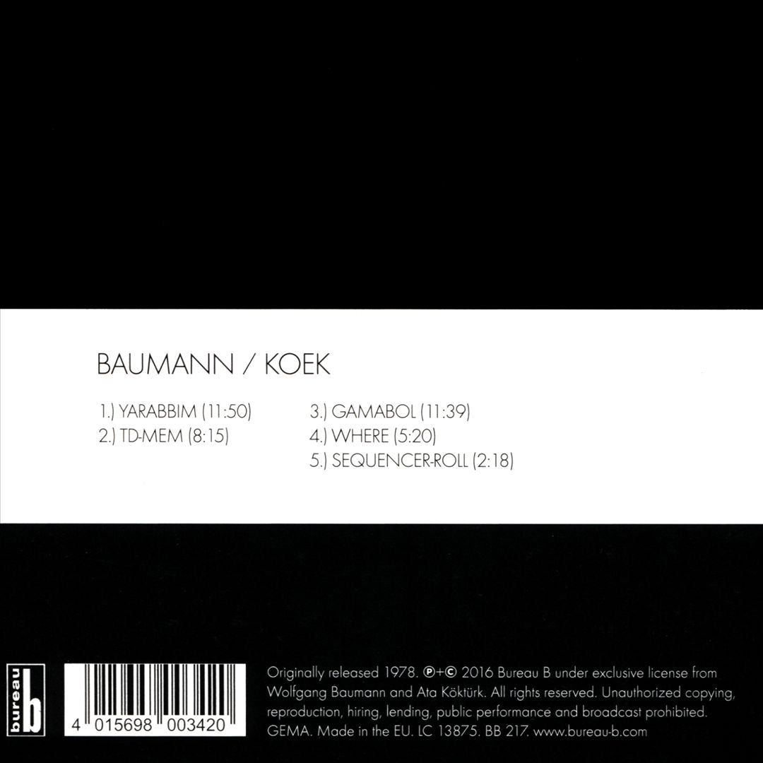 Baumann/Koek cover art