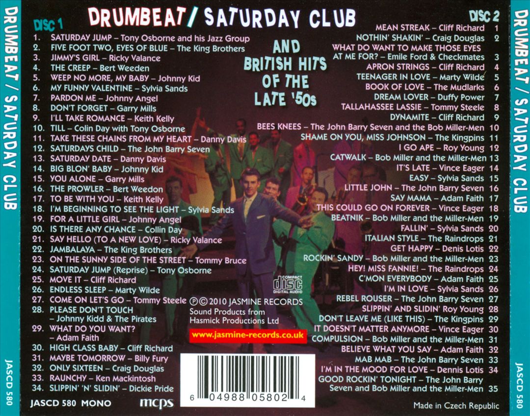 Drumbeat/Saturday Club And British Hits of the Late ‘50s cover art