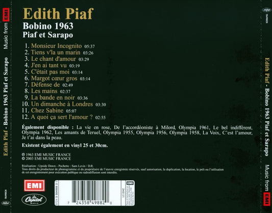 Bobino 1963: Piaf et Sarapo cover art