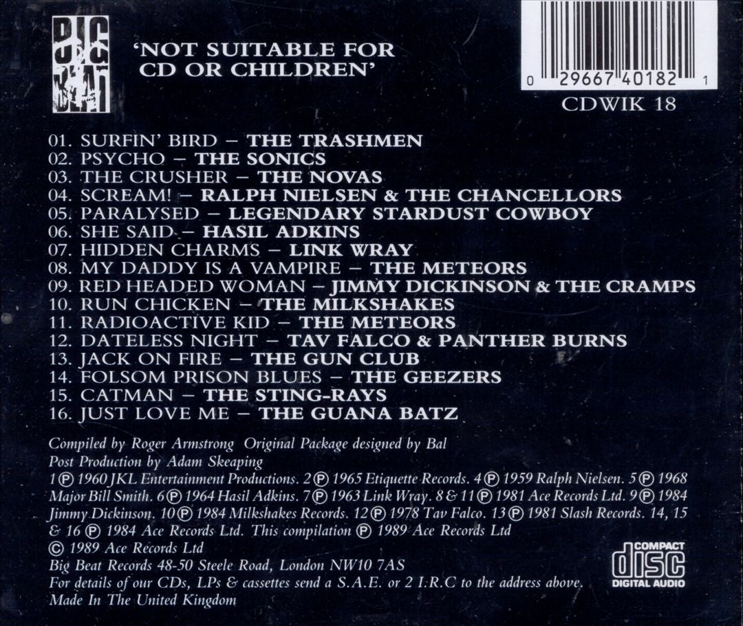 Rockabilly Psychosis and the Garage Disease cover art