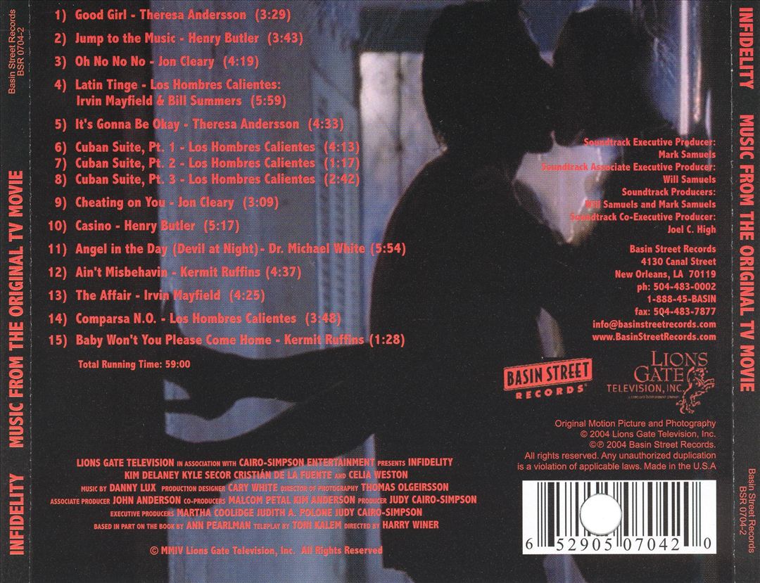 Infidelity: Music from the Lifetime Original TV Movie cover art