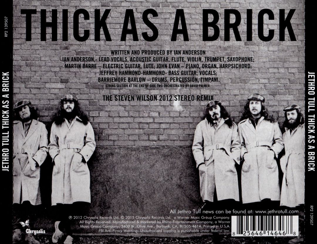 Thick as a Brick cover art