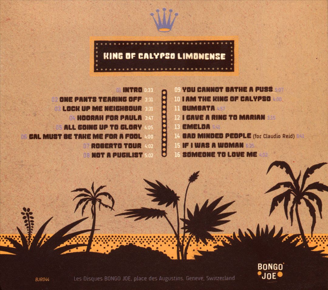 King of Calypso Limonense: The Legendary Tape Recordings, Vol. 2 cover art