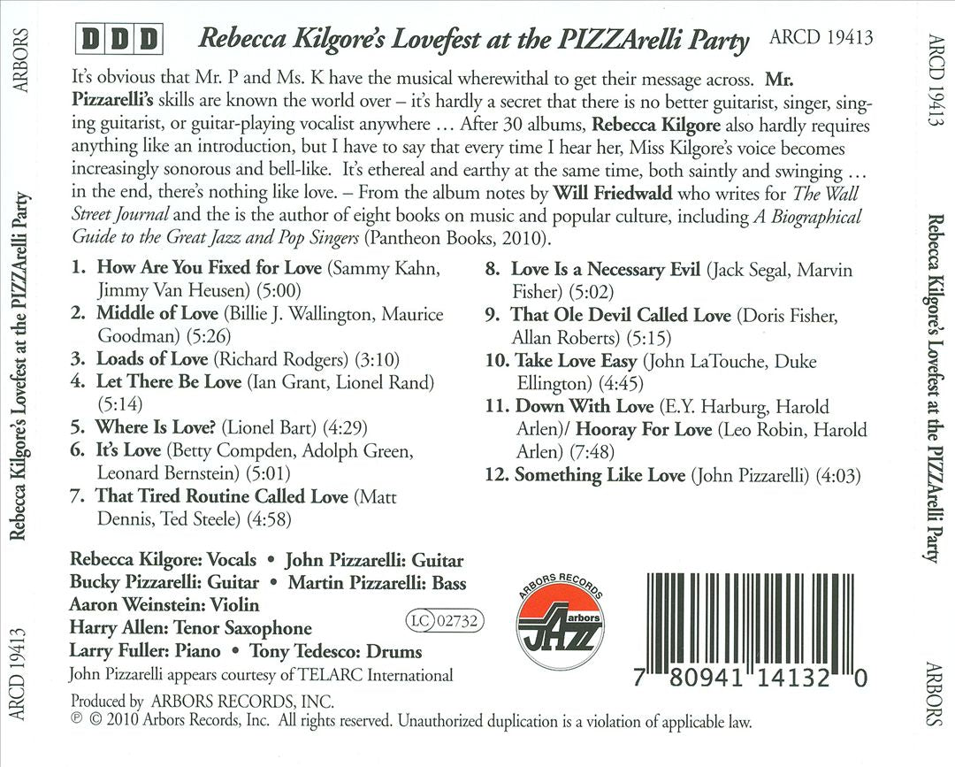 Lovefest at the Pizzarelli Party cover art