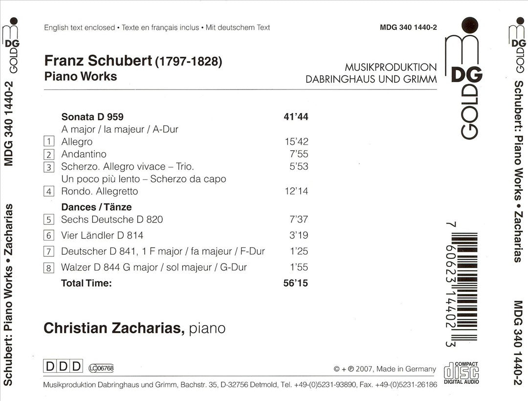Schubert: Piano Music cover art