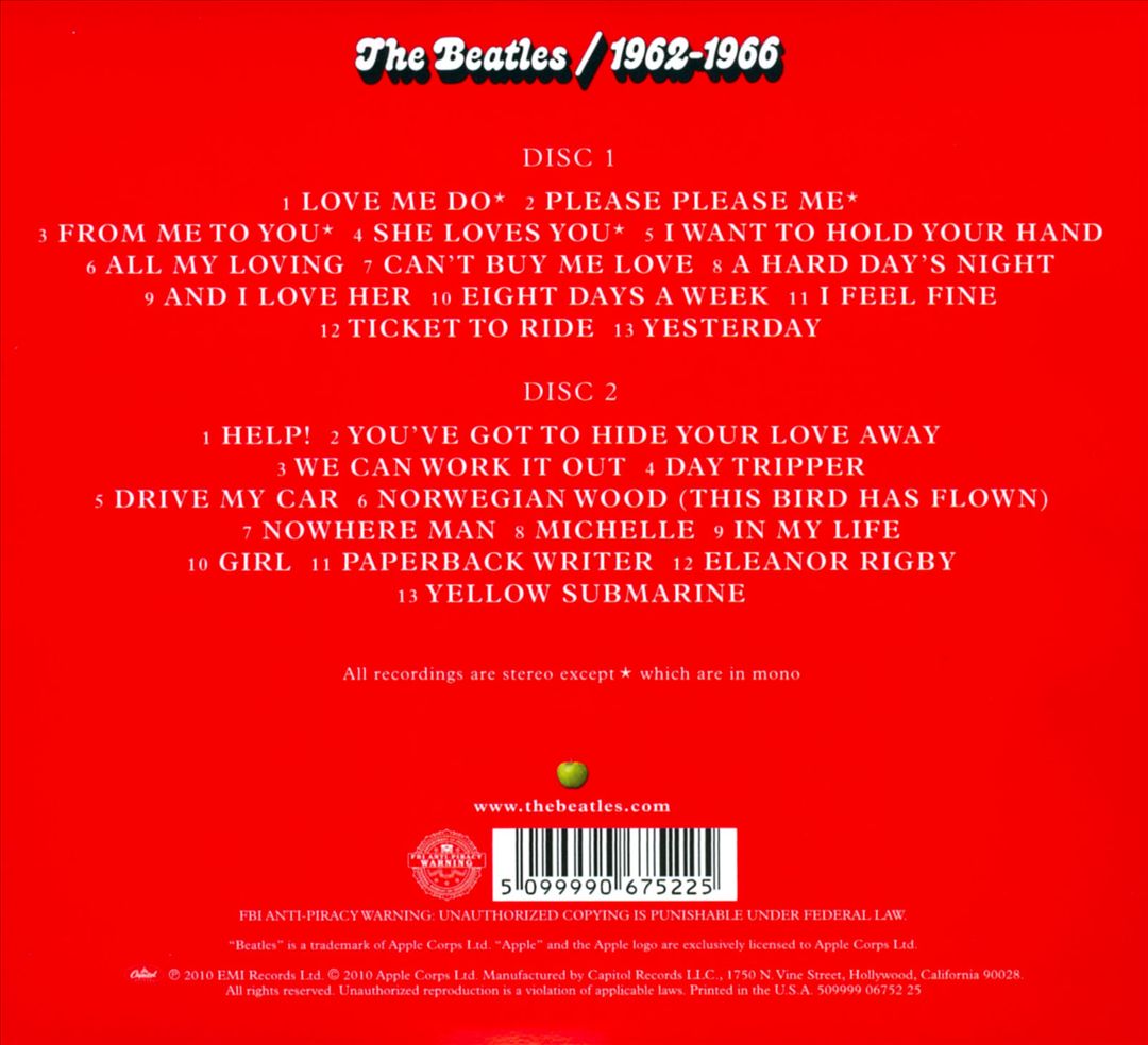 1962-1966 cover art