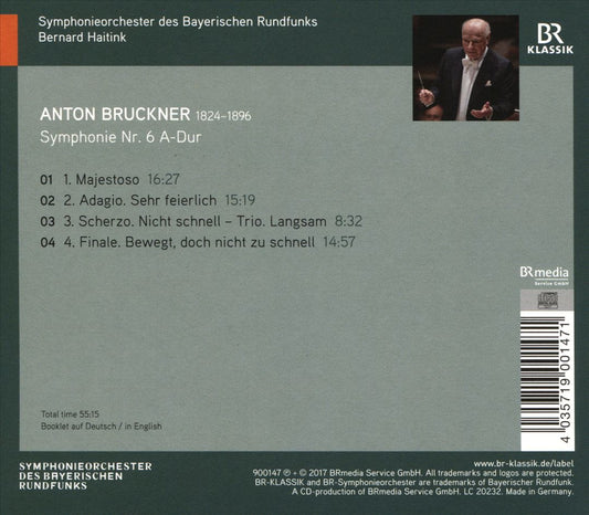 Bruckner: Symphonie Nr.6 cover art