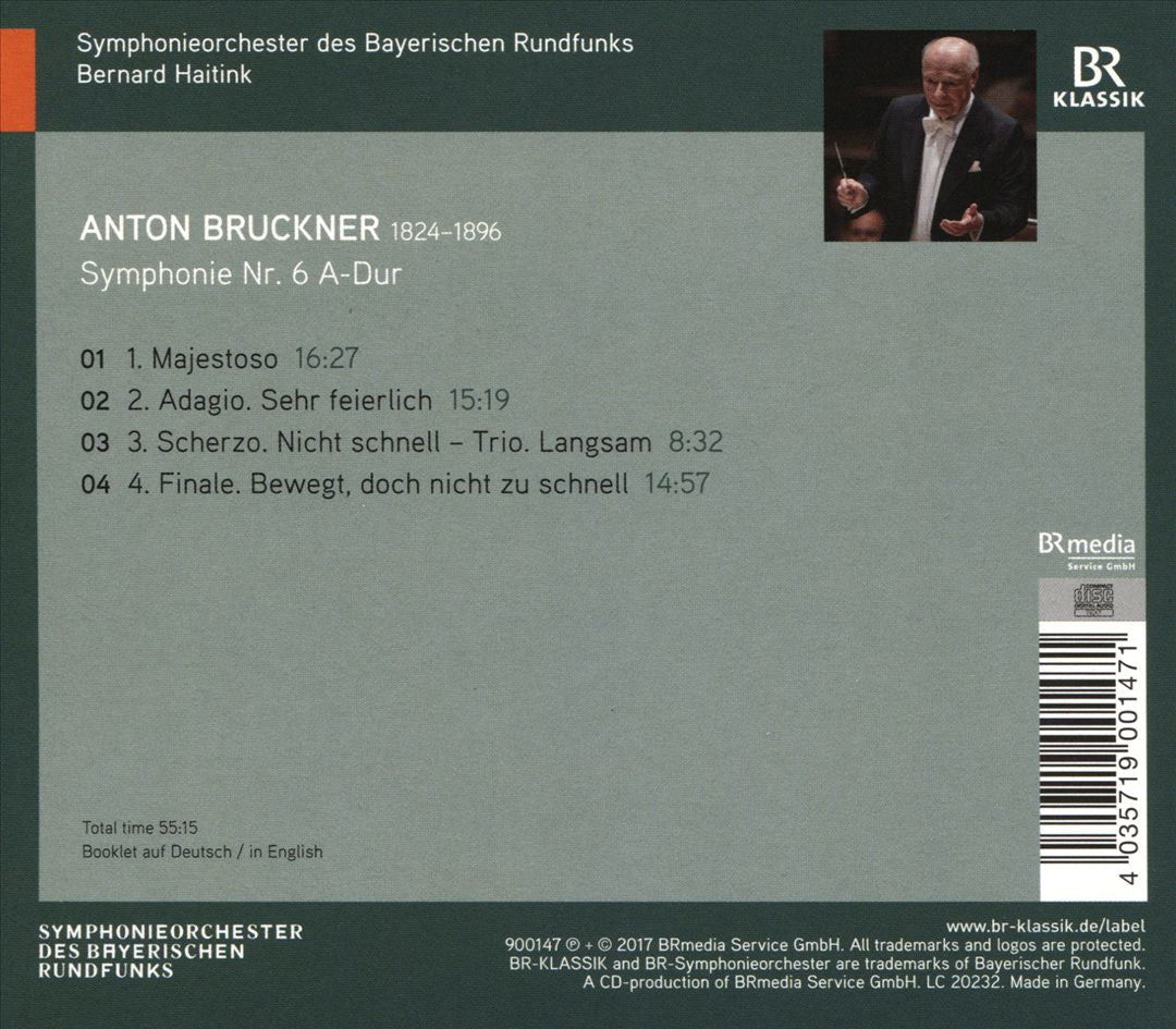 Bruckner: Symphonie Nr.6 cover art