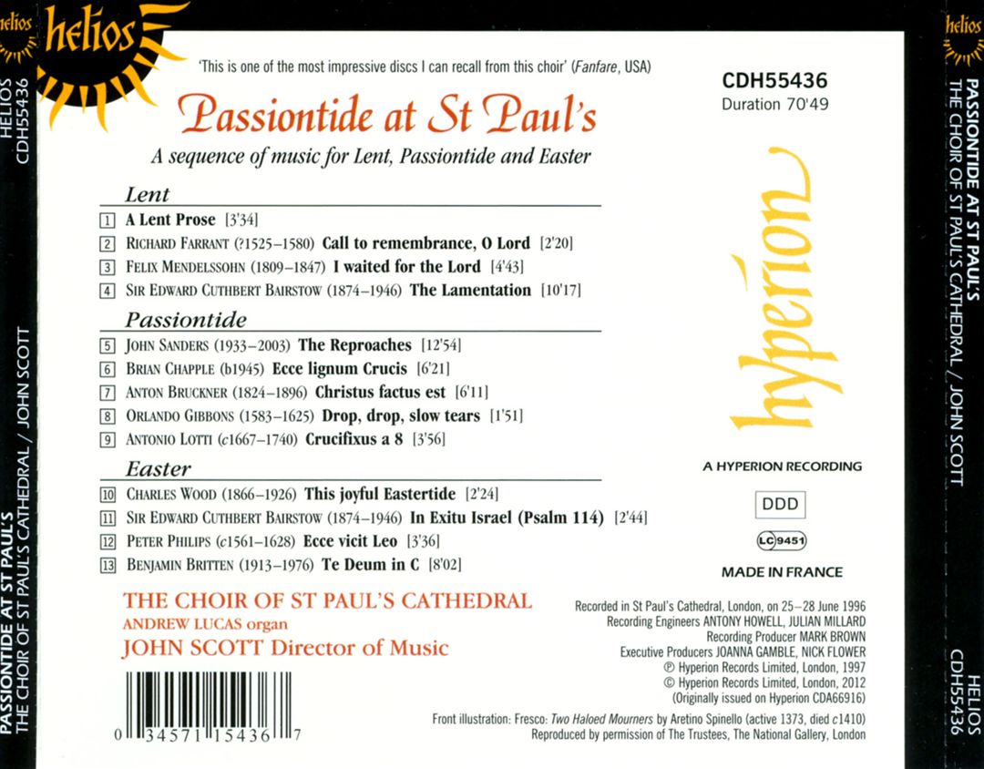 Passiontide at St Paul's cover art