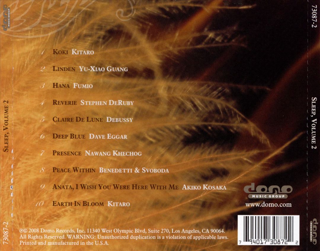 Sleep, Vol. 2 cover art