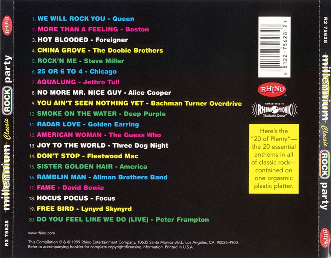 Millennium Classic Rock Party cover art
