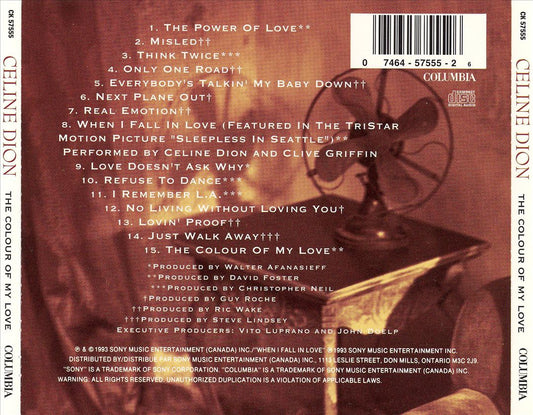 The Colour of My Love [Columbia Bonus Track] cover art