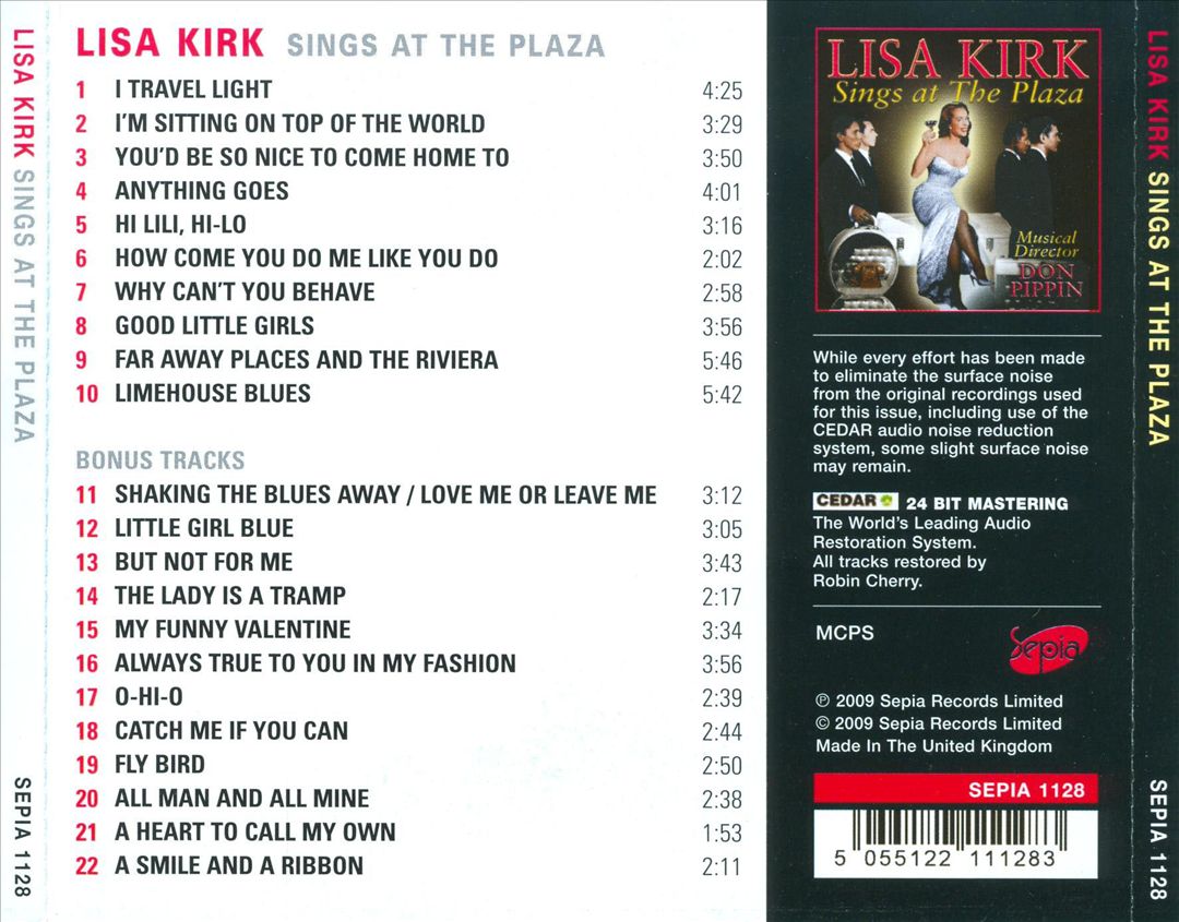 Sings at the Plaza cover art