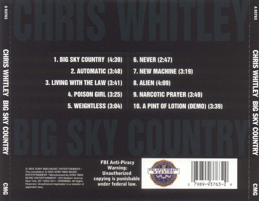 Big Sky Country cover art