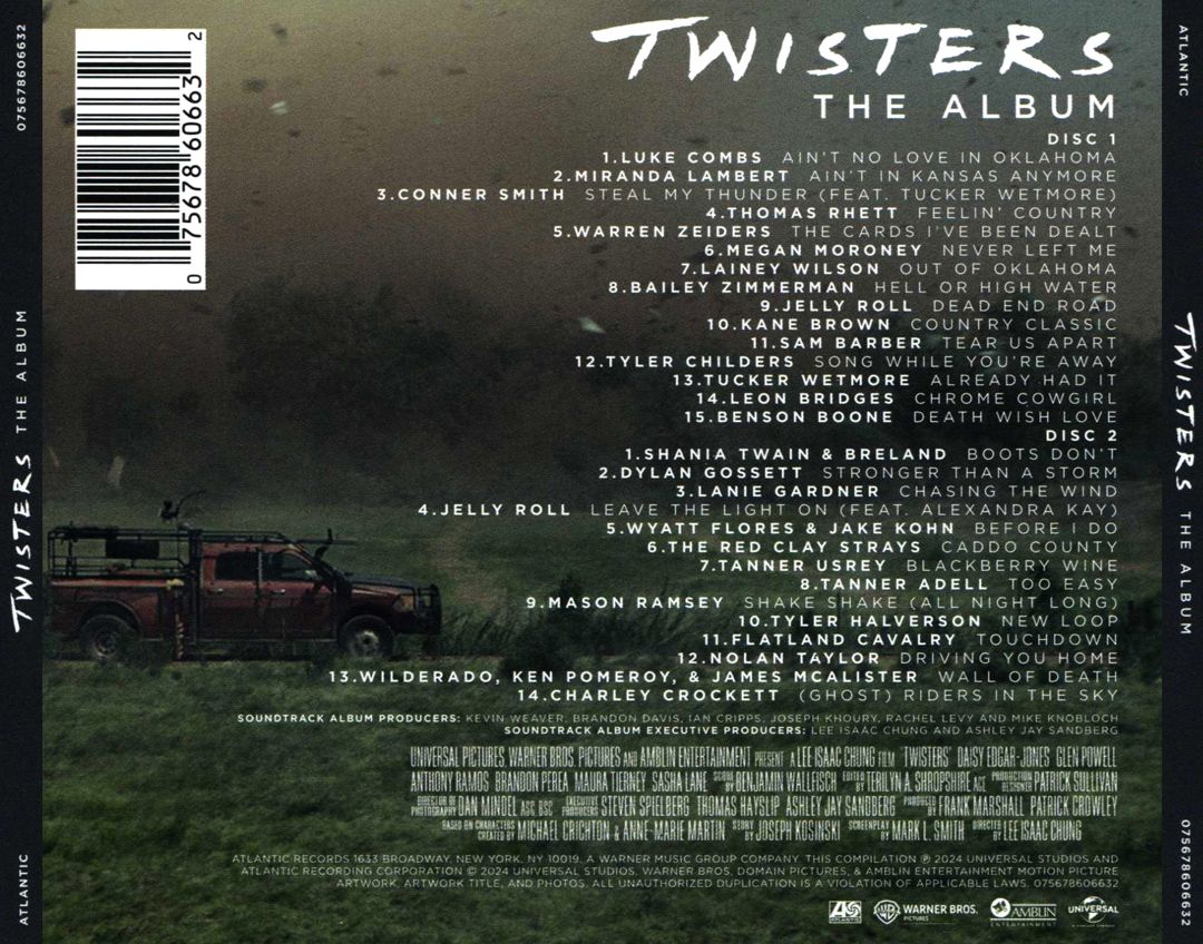 Twisters: The Album cover art