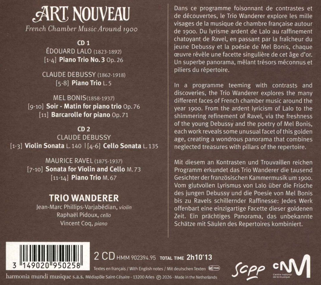 Art Nouveau: French Chamber Music Around 1900 cover art