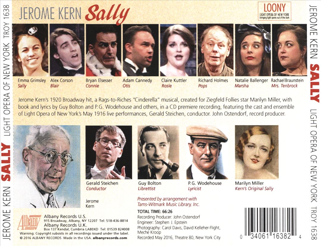 Jerome Kern: Sally cover art