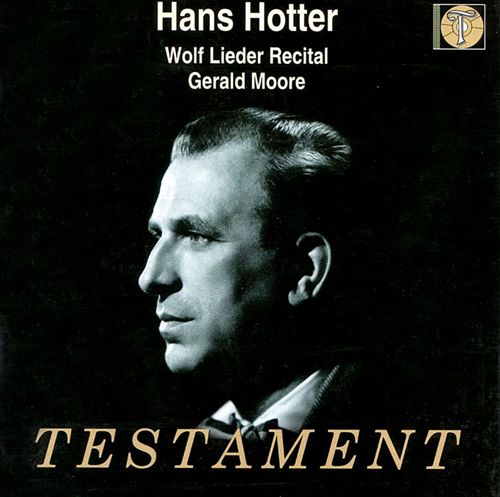Hans Hotter Wolf Lieder Recital cover art
