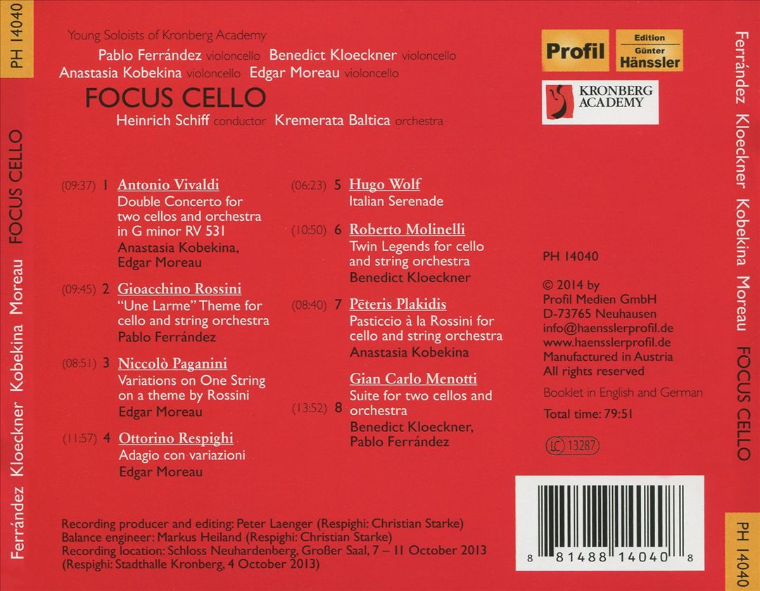 Focus Cello cover art