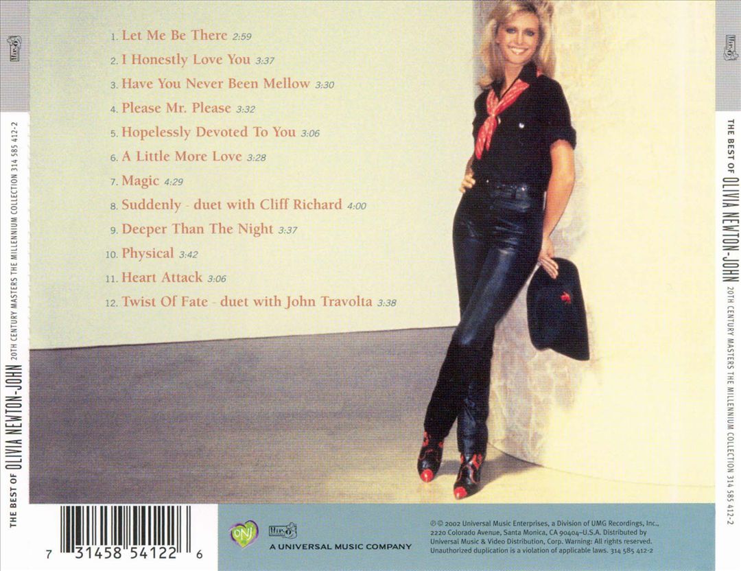 20th Century Masters - The Millennium Collection: The Best of Olivia Newton-John cover art