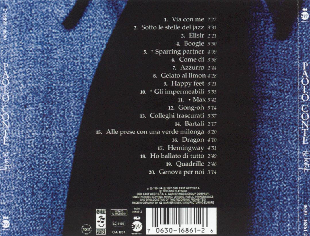The Best of Paolo Conte [East West] cover art