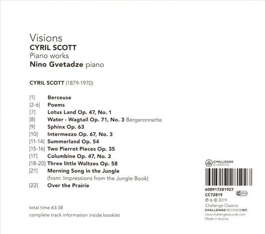 Visions: Cyril Scott Piano Works cover art