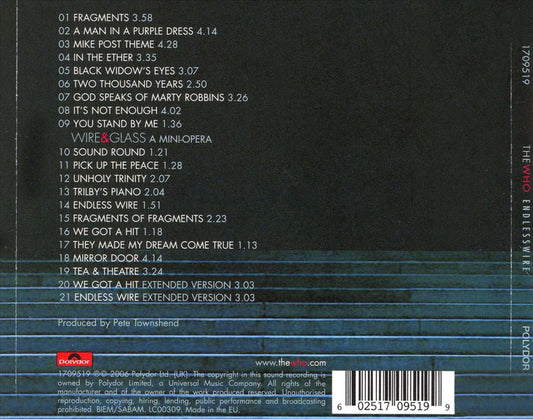 Endless Wire [Bonus Tracks] cover art