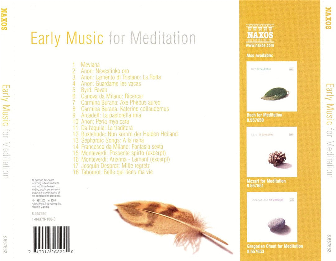 Early Music for Meditation cover art