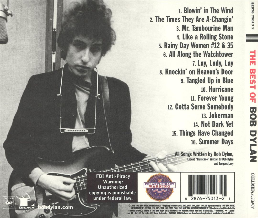 Best of Bob Dylan [Sony/BMG 2005] cover art