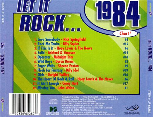 Let It Rock 1984 cover art