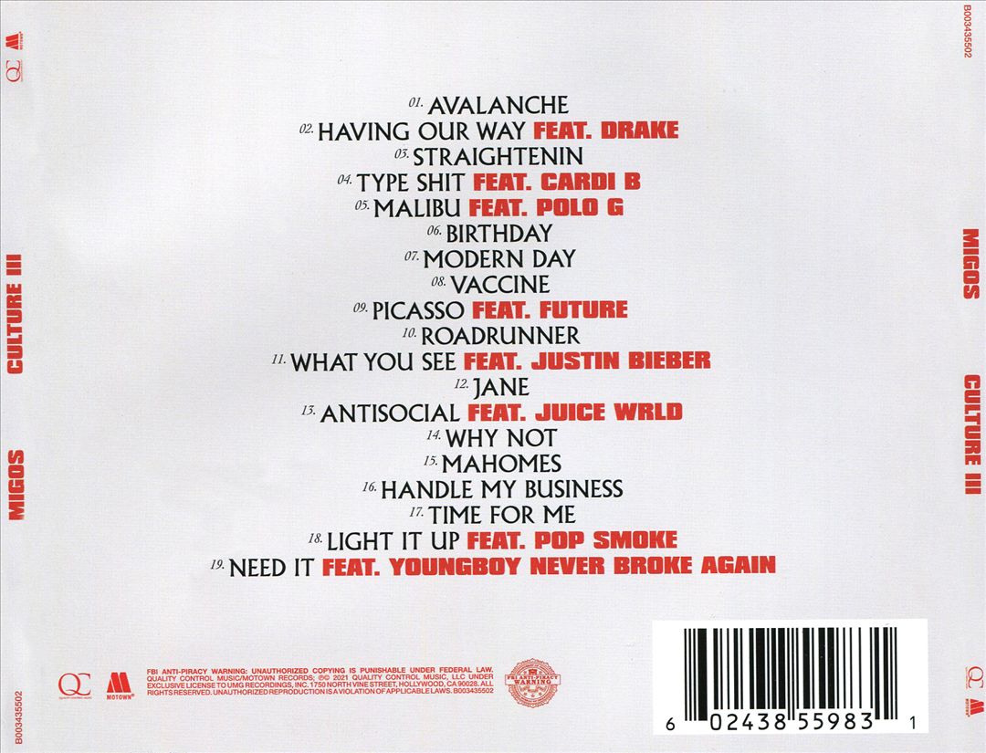 Culture III cover art
